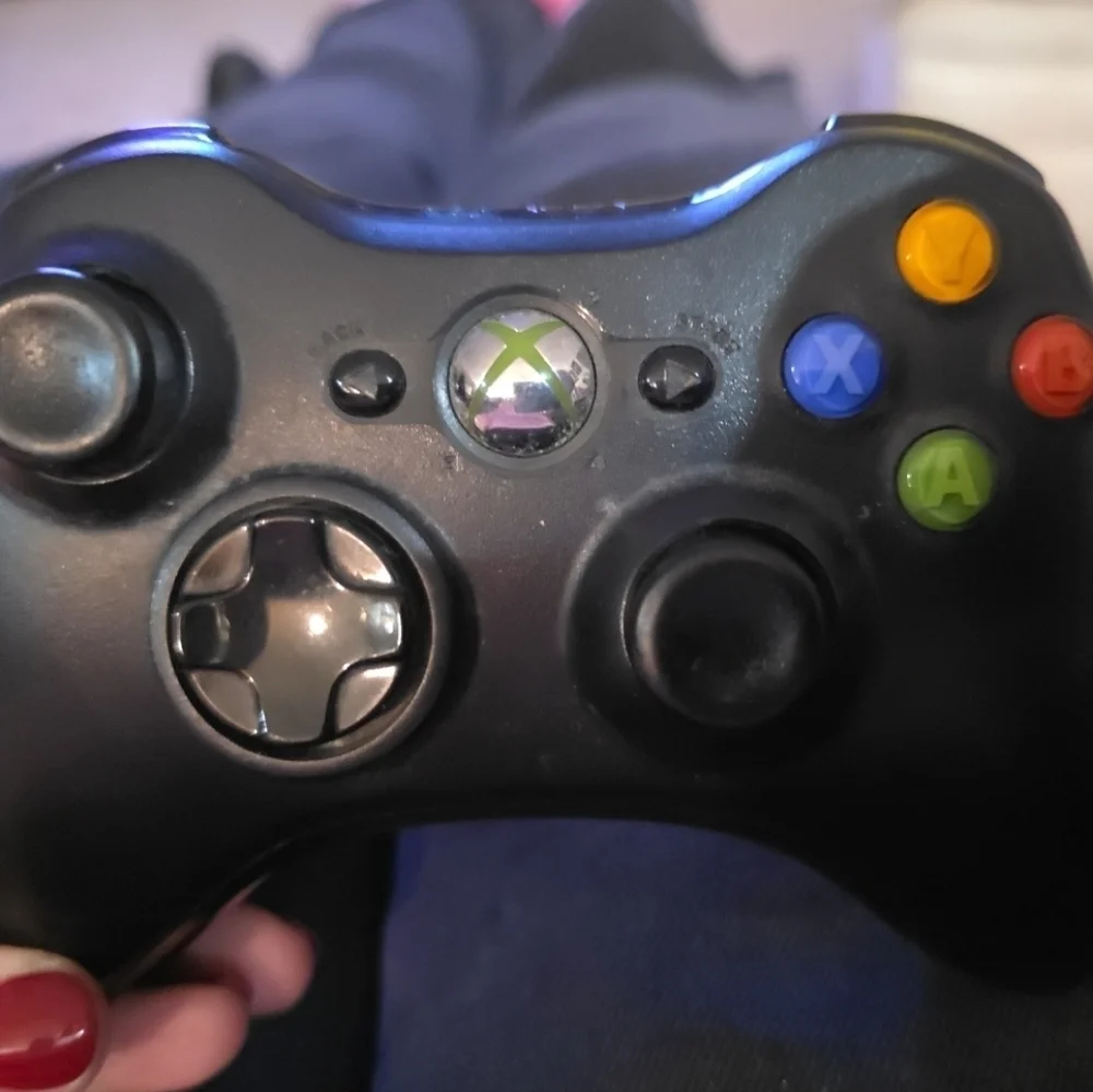 Genuine Microsoft Xbox 360 Wireless Controller Black Gamer Video Game